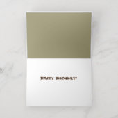 Gefeliciteerd! Gelukkige Kleuring! Folie Wenskaart (Binnenlaag)