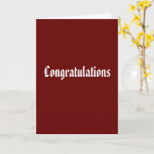 Gefeliciteerd, generieke felicitaties kaart (Gele Bloem)