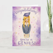 Gefeliciteerd Genie! Kaart (Voorkant)