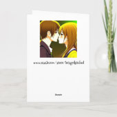 Gefeliciteerd gepersonaliseerde bruiloft kaart (Achterkant)