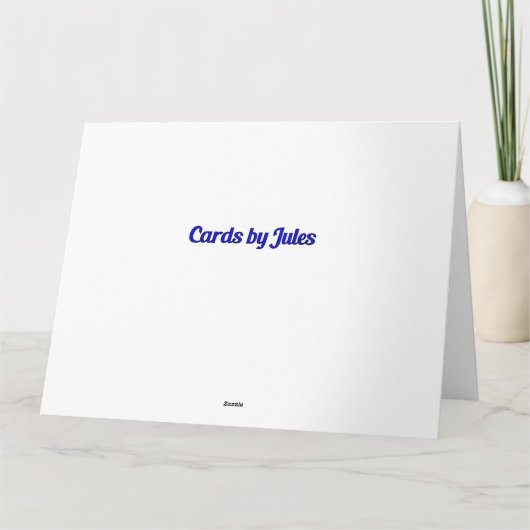 Gefeliciteerd gepersonaliseerde runner's kaart (Achterkant)