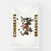 Gefeliciteerd Geslaagd 2.5x4 Vinyl Banner (Verticaal)