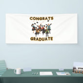 Gefeliciteerd Geslaagd 2.5x6 Vinyl Banner (Beurs)