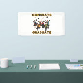 Gefeliciteerd Geslaagd 2x1 Vinyl Banner (Beurs)