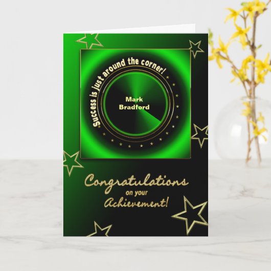 GEFELICITEERD/GESLAAGD - ABSTRACT KAART (Gele Bloem)