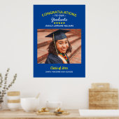 Gefeliciteerd Geslaagd Afstuderen Aangepaste Foto Poster (Keuken)