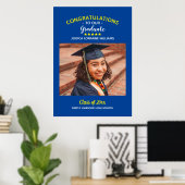 Gefeliciteerd Geslaagd Afstuderen Aangepaste Foto Poster (Thuiskantoor)