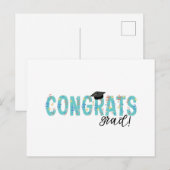 Gefeliciteerd Geslaagd Briefkaart (Voorkant / Achterkant)