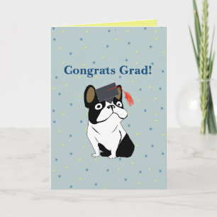 Gefeliciteerd Geslaagd Franse Bulldog Kaart