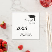 Gefeliciteerd Geslaagd Jaar Afstuderen Servet (Insitu)
