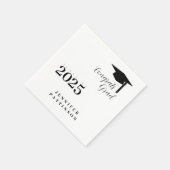 Gefeliciteerd Geslaagd Jaar Afstuderen Servet (Hoek)