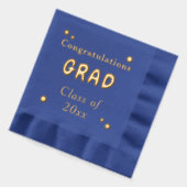 Gefeliciteerd Geslaagd Jaar Folie Servetten (Links)