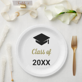 Gefeliciteerd Geslaagd Jaarboek Afstudeerhoed Papieren Bordje