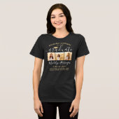 Gefeliciteerd Geslaagd Script 3 Foto Afstuderen Tri-Blend Shirt (Voorkant volledig)