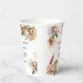 Gefeliciteerd Geslaagd Tropische Koningsprotea Papieren Bekers (Rechts)