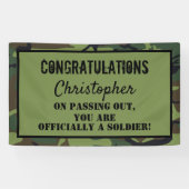 Gefeliciteerd Geslaagde Soldaat Spandoek (Horizontaal)