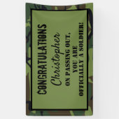 Gefeliciteerd Geslaagde Soldaat Spandoek (Verticaal)