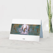 Gefeliciteerd Gesynchroniseerd Zwemmen Blauw Kaart (Achterkant)