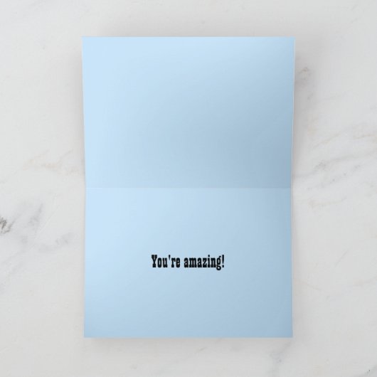 Gefeliciteerd Gesynchroniseerd Zwemmen Blauw Kaart (Binnen)