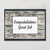 Gefeliciteerd Geweldig werk Briefkaart (Voorkant)