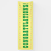 Gefeliciteerd - Giant Word op een banner (Verticaal)