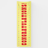 Gefeliciteerd - Giant Word op een banner (Verticaal)