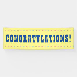 Gefeliciteerd - Giant Word op een Spandoek