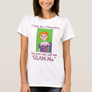 Gefeliciteerd Gift voor GLAM-Ma Glamoureus Grandma T-shirt