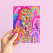 Gefeliciteerd Glitter Kaart