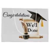 Gefeliciteerd Goed gedaan Afstudeerder Groot Cadeauzakje (Achterkant)