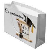Gefeliciteerd Goed gedaan Afstudeerder Groot Cadeauzakje (Achterkant Gekanteld)