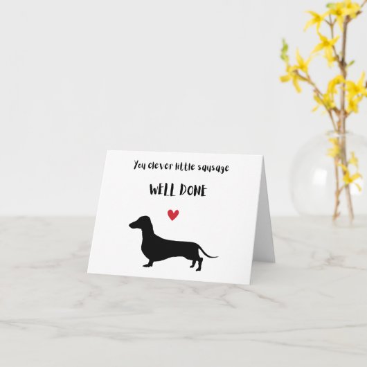 Gefeliciteerd, goed gedaan kaart (Gele Bloem)