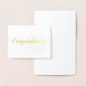 Gefeliciteerd Gold Foil Brush Folie Kaarten (Display)