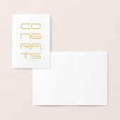 Gefeliciteerd goud folie folie kaarten (Display)