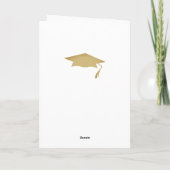 Gefeliciteerd Gouden Ornament Foto Afstuderen Kaart (Achterkant)