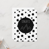 Gefeliciteerd Grad Abstract Monochrome Stippen Ber Kaart (Voorkant / Achterkant in situ)