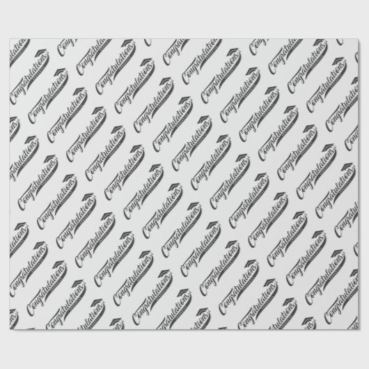 Gefeliciteerd Graduates Cadeaupapier (Vlak)