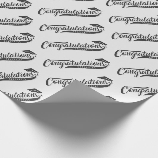 Gefeliciteerd Graduates Cadeaupapier (Hoek)