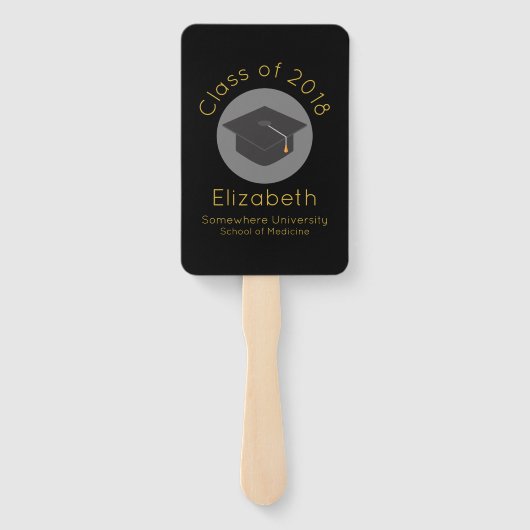 Gefeliciteerd Graduates Class van 2018 Handwaaier (Achterkant)