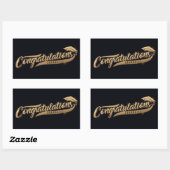 Gefeliciteerd Graduates Rechthoekige Sticker (Vel)