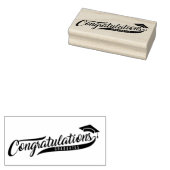 Gefeliciteerd Graduates Rubberstempel (Gestempeld)