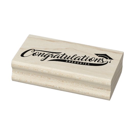 Gefeliciteerd Graduates Rubberstempel (Stempel)