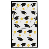 Gefeliciteerd Graduation Cap ballonpatroon Klein Cadeauzakje (Achterkant)