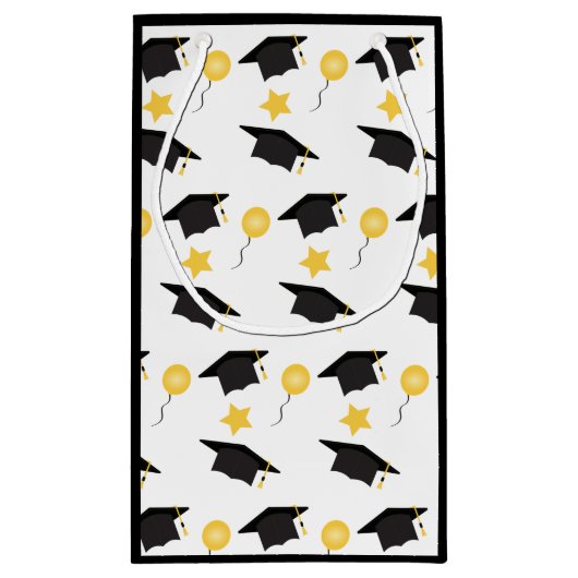 Gefeliciteerd Graduation Cap ballonpatroon Klein Cadeauzakje (Achterkant)