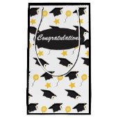 Gefeliciteerd Graduation Cap ballonpatroon Klein Cadeauzakje (Voorkant)