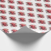 Gefeliciteerd, Graduation Cap en diploma Cadeaupapier (Hoek)