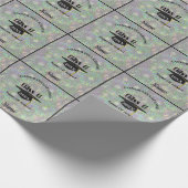 Gefeliciteerd Graduation Cap gepersonaliseerd Cadeaupapier (Hoek)