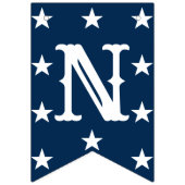 Gefeliciteerd Graduation Party Blue White Decor Vlaggetjes (Derde vlag)