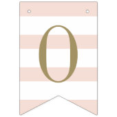 Gefeliciteerd Graduation Party Blush Roze Goud Vlaggetjes (Tweede vlag)