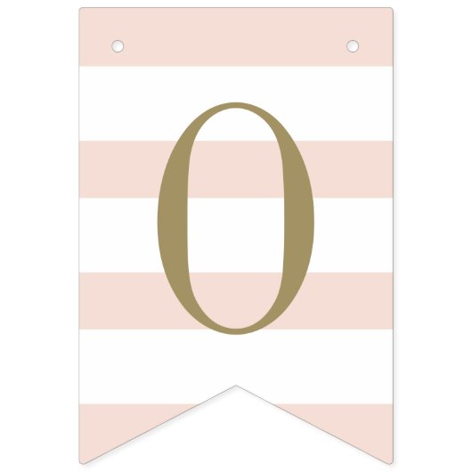 Gefeliciteerd Graduation Party Blush Roze Goud Vlaggetjes (Tweede vlag)